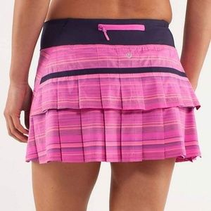 Lululemon Pow Pink Pace Setter Skirt 8